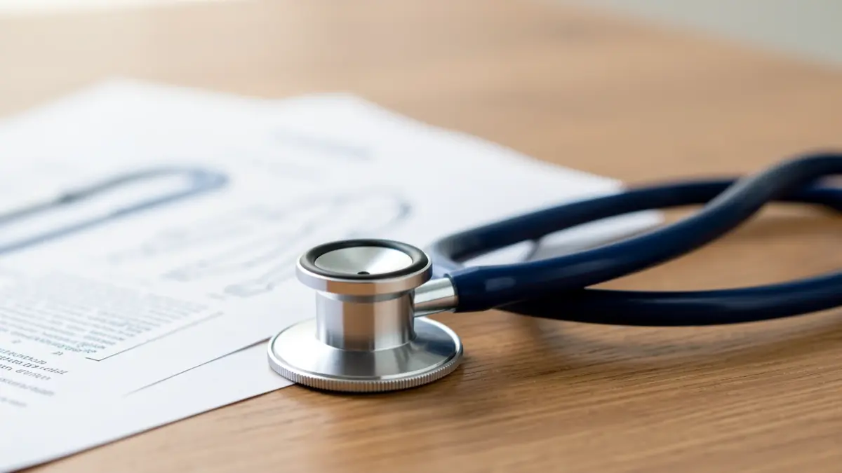 Imaxe xenérica de material médico nunha consulta.