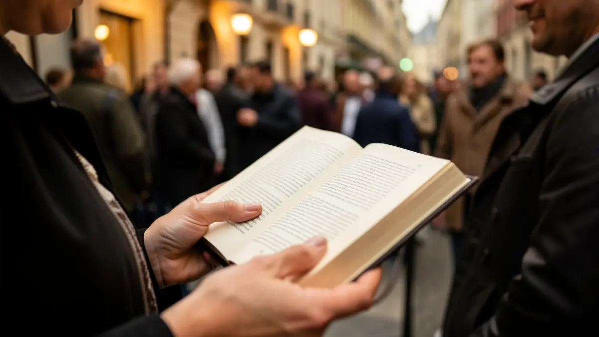 Imagen genérica de unas manos sosteniendo un libro abierto.