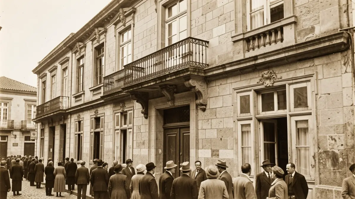 Imaxe de arquivo dun edificio histórico na cidade de Ourense.