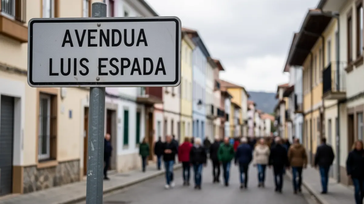 Rúa xenérica en Verín co nome da avenida.