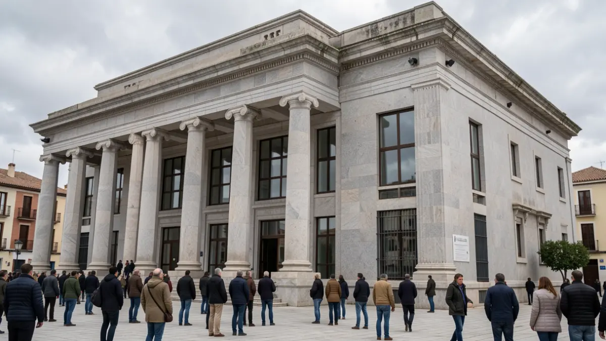Imaxe xenérica dun edificio xudicial en Badaxoz.