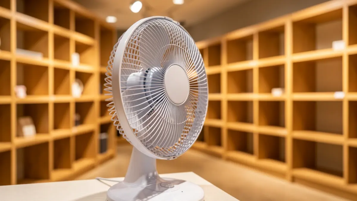 Imaxe xenérica dun ventilador nunha tenda.