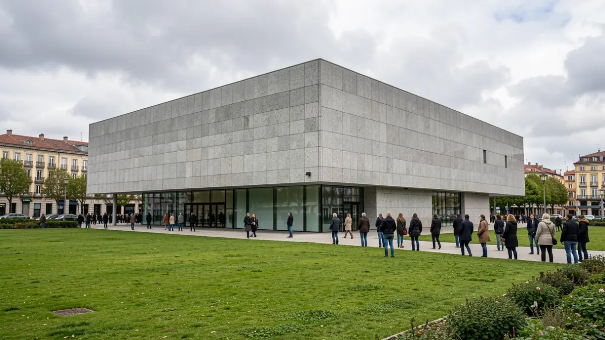 Imaxe xenérica da Cidade da Cultura de Galicia en Santiago de Compostela.