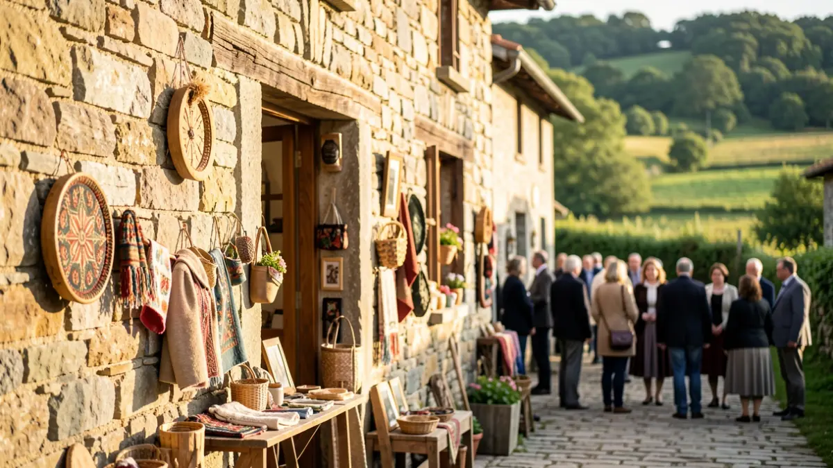 Imaxe xenérica dun espazo cultural artesanal en Galicia.