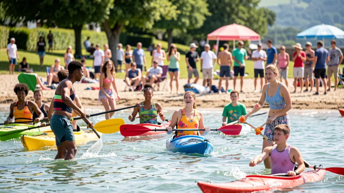 Imagen genérica de jóvenes participando en actividades de verano al aire libre.