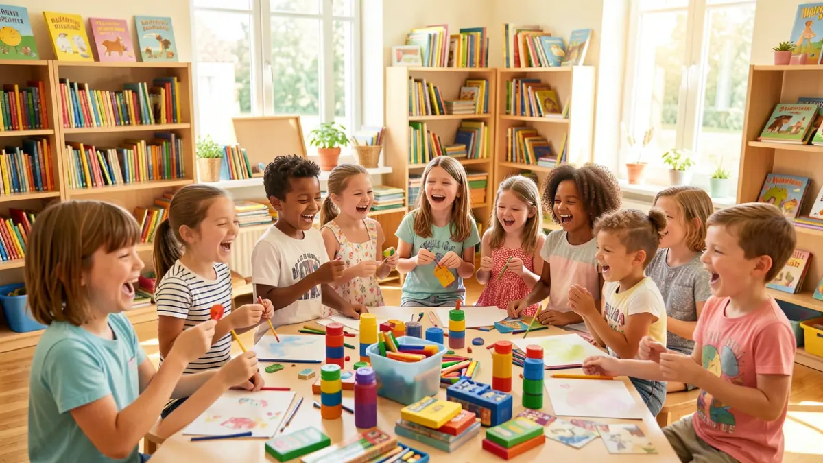 Imagen genérica de niños jugando en ludotecas.