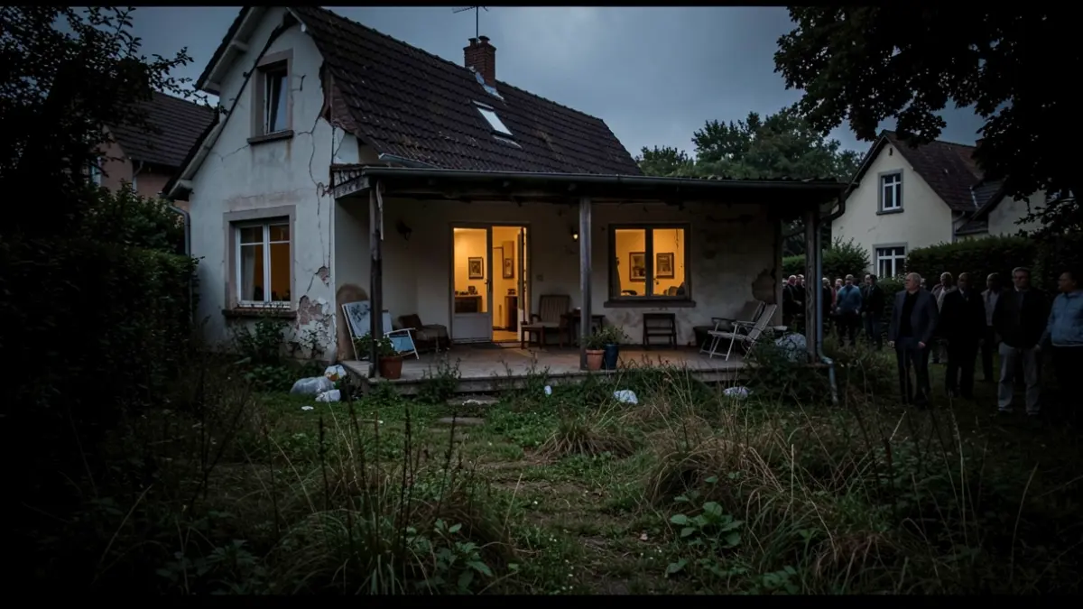 Imagen genérica de una casa unifamiliar abandonada y en mal estado en el patio trasero.