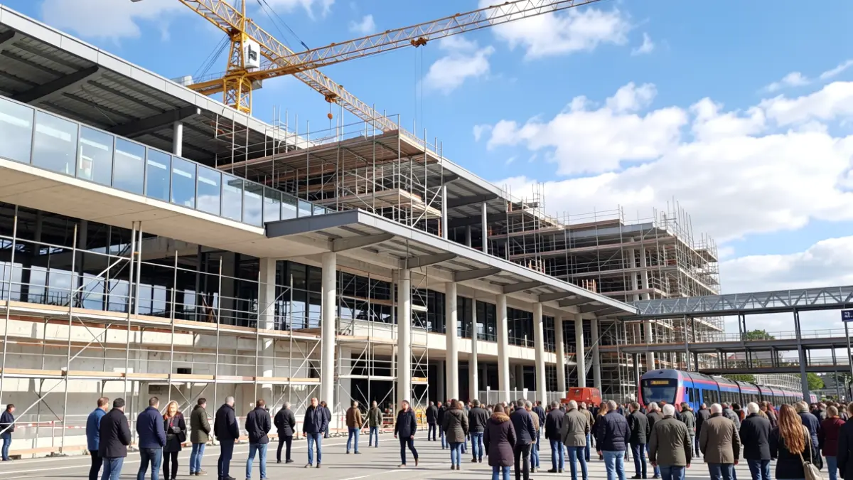 Imagen genérica de obras en la estación de tren de A Coruña.