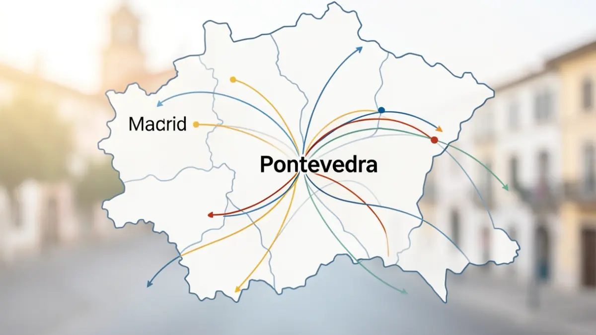 Imagen genérica de Pontevedra con las rutas de turismo.