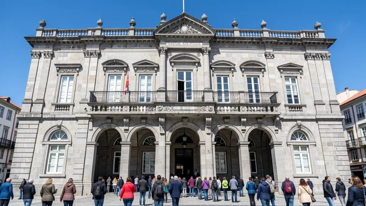 Imaxe xenérica do Palacio Municipal de María Pita na Coruña.