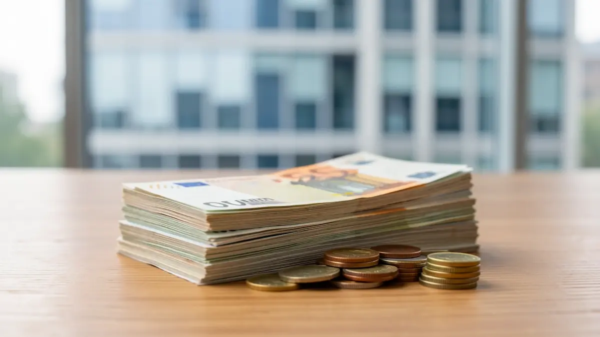 Imagen genérica de dinero y edificios de oficinas.