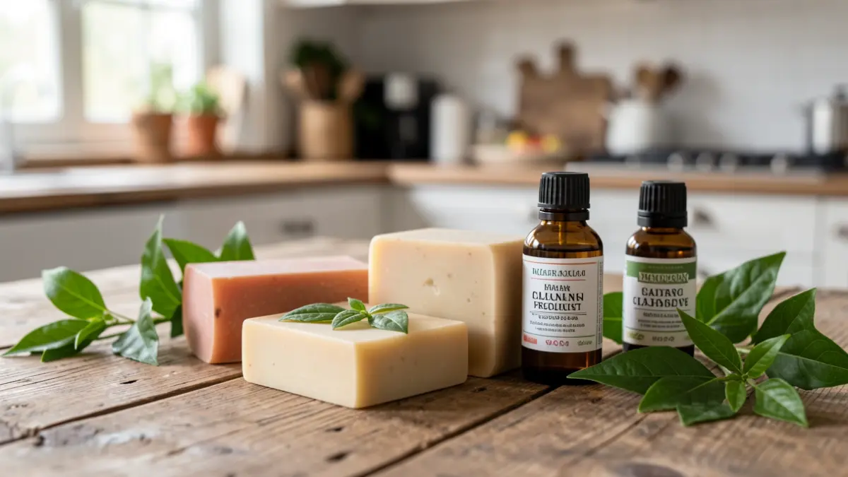 Primeira imaxe dun obradoiro sobre produtos de limpeza naturais.