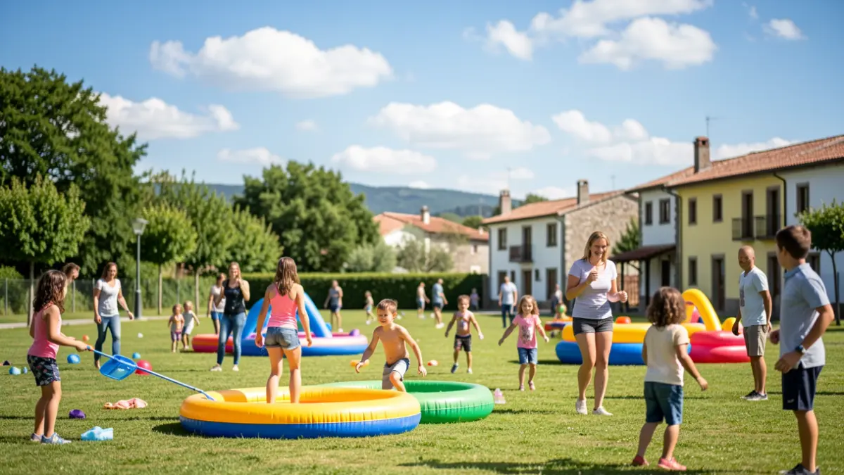 Imagen genérica de un área recreativa al aire libre con familias disfrutando de actividades.
