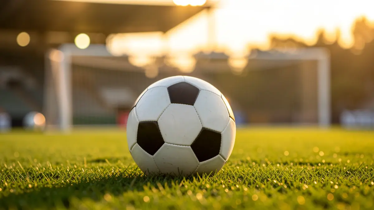 Imagen genérica de un balón de fútbol sobre el césped.