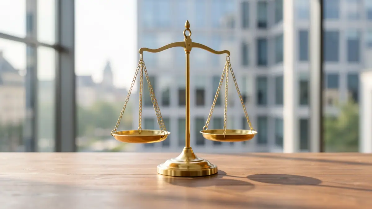 Imaxe xenérica de equilibrio económico e estatísticas laborais.
