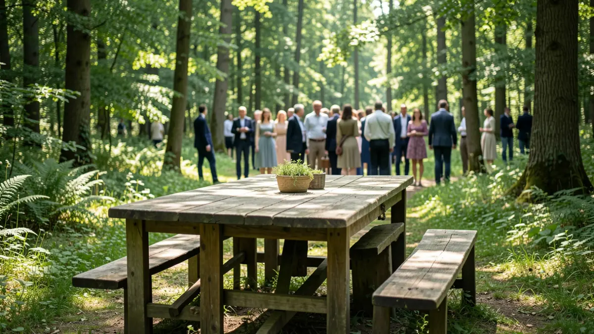 Imagen genérica de un entorno natural preparado para un evento al aire libre.