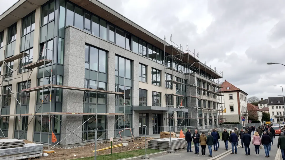 Imagen genérica de un hospital gallego en proceso de ampliación y modernización.