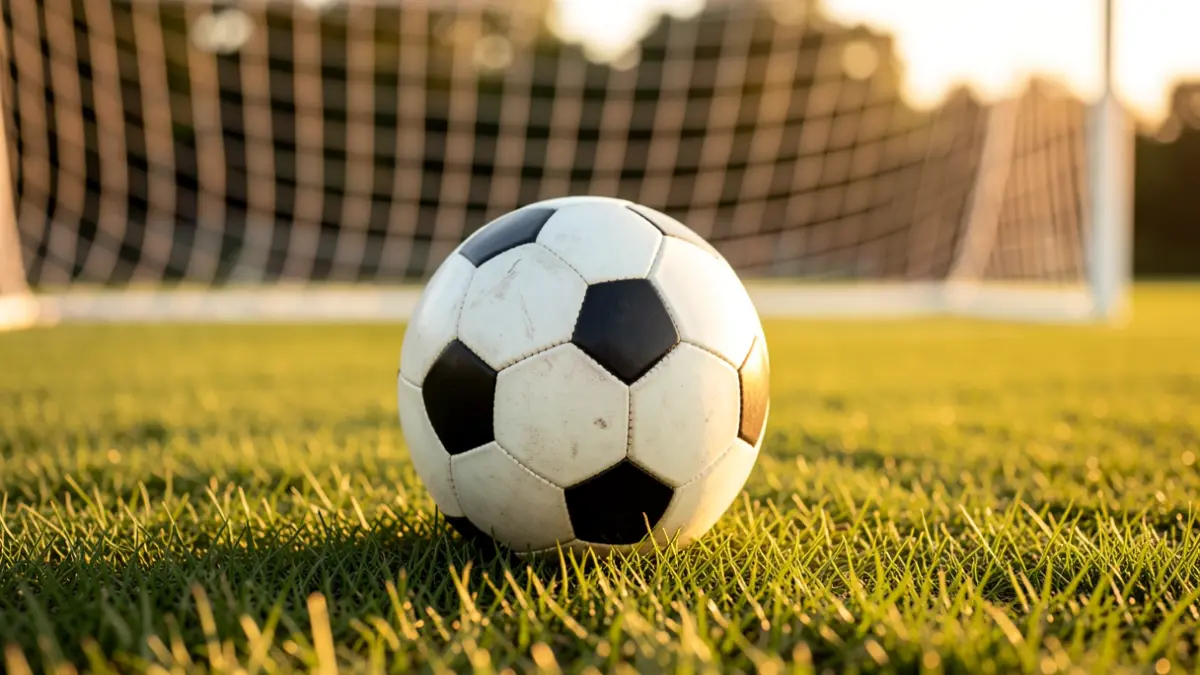 Imagen genérica de un balón de fútbol sobre césped
