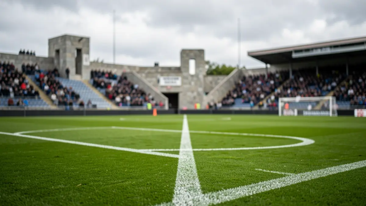 Imaxe xenérica dun campo de fútbol en Galicia.