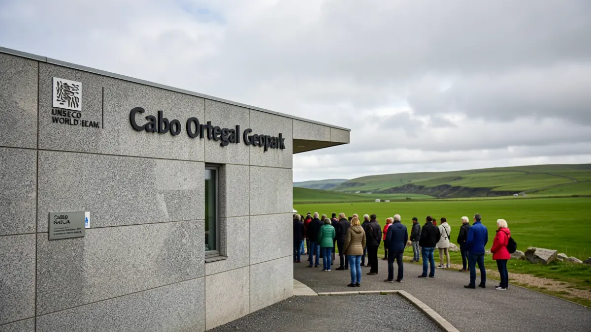 Imaxe xenérica dun centro de visitantes do Xeoparque Cabo Ortegal en Galicia.