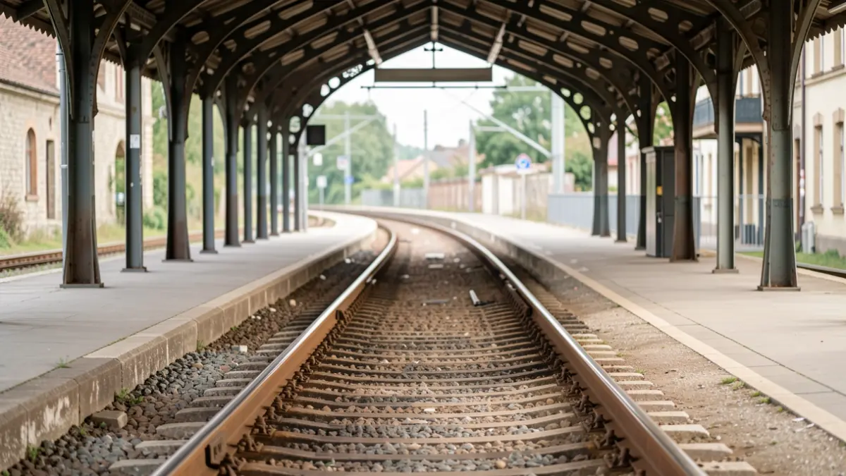 Imagen genérica de una estación de tren vacía.
