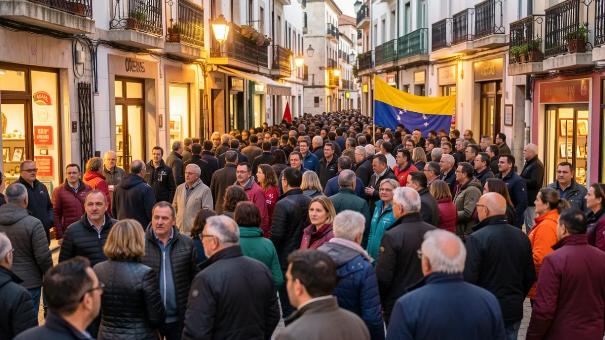 Imagen genérica de solidaridad entre comerciantes, hosteleros y deportistas de Ourense.