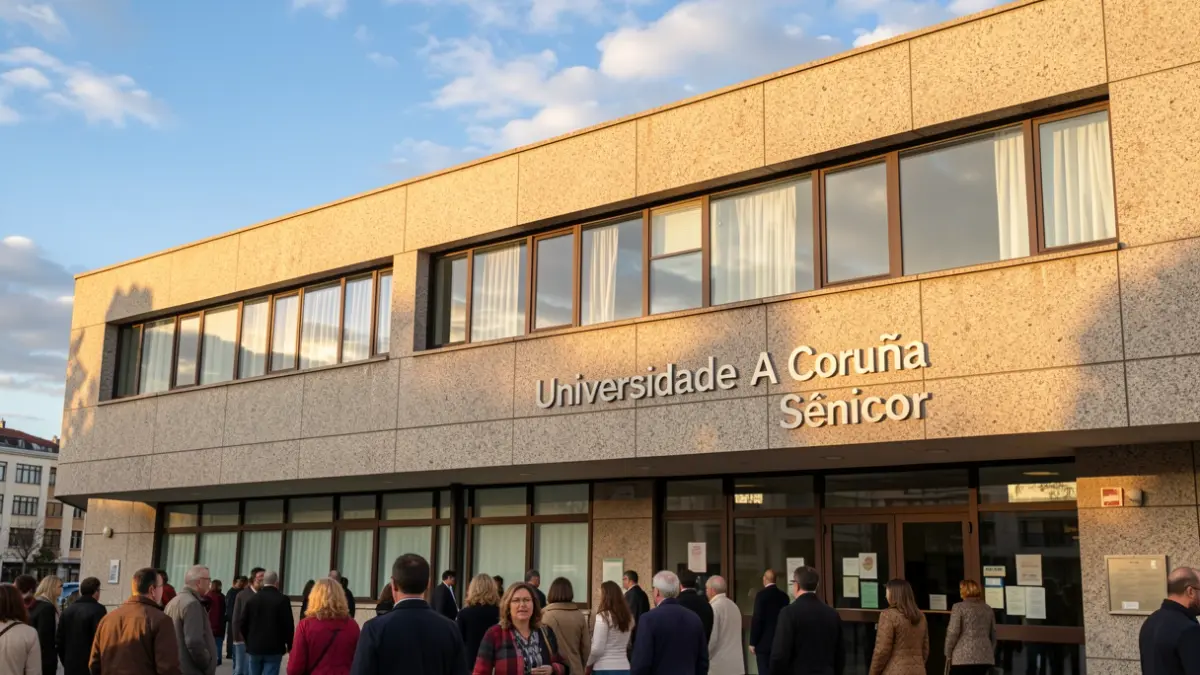 Imagen genérica de la fachada de la Universidad Sénior de A Coruña.