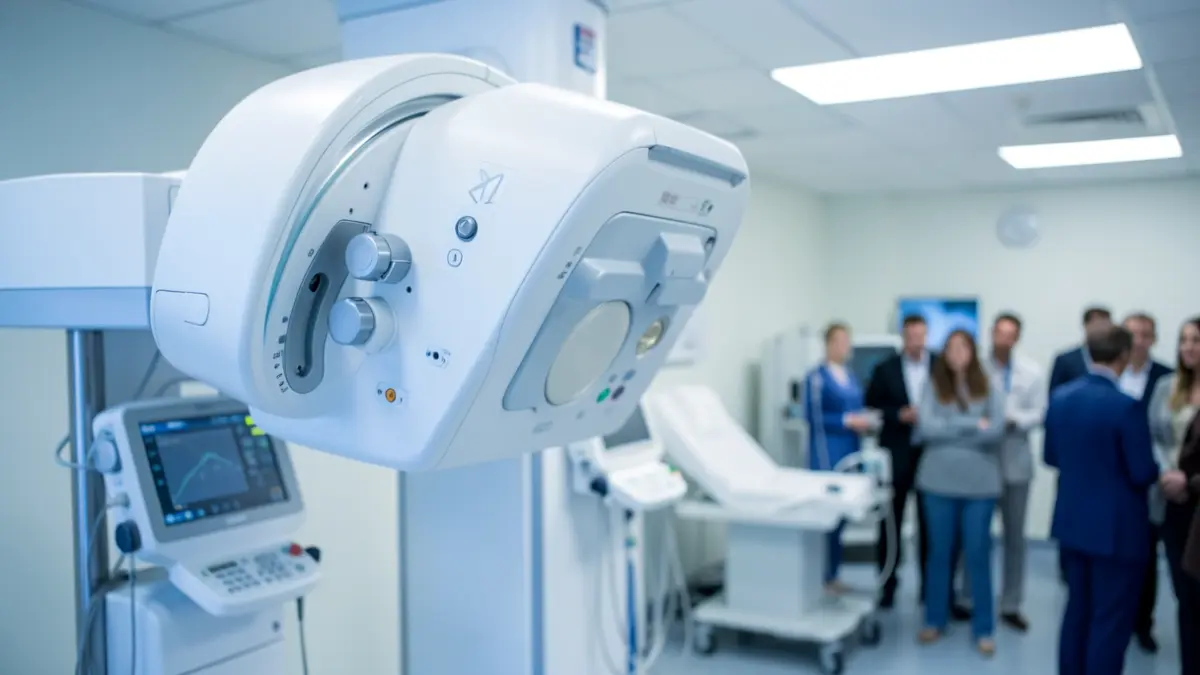 Imagen de una nueva sala de radiología de alta tecnología en un hospital gallego.