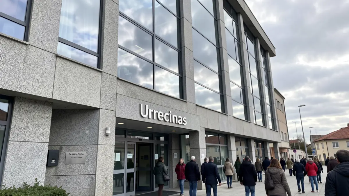 Imaxe xenérica dun hospital galego con sinalización de Urxencias.