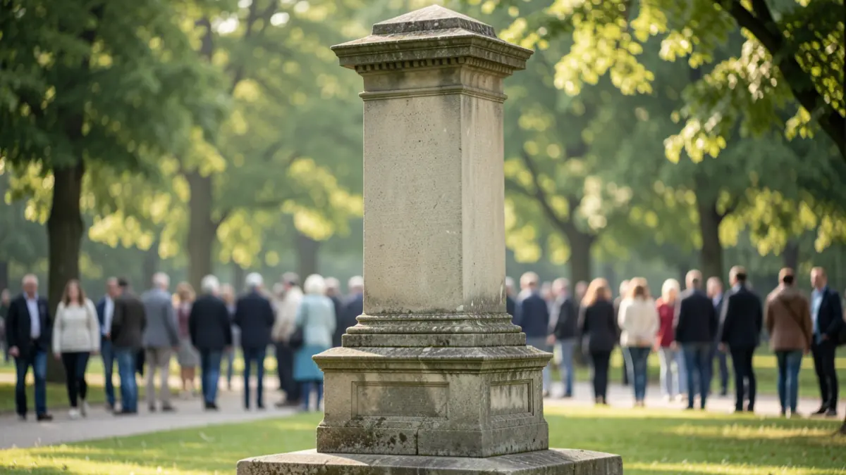 Imagen genérica de un monumento conmemorativo en un parque.
