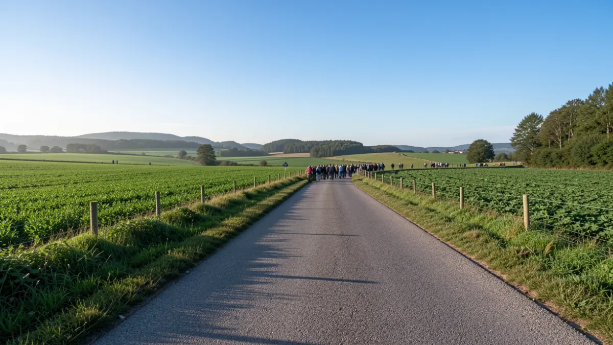 Imagen genérica de un paisaje rural gallego en un día despejado.