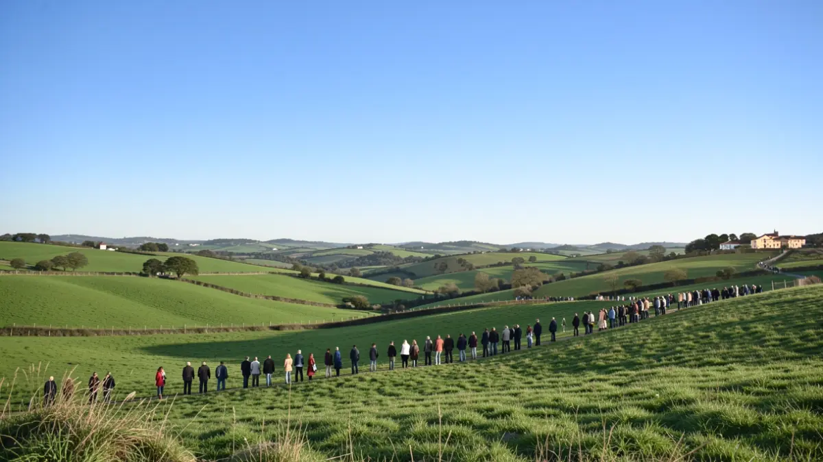 Imagen genérica de un paisaje gallego en un día despejado.