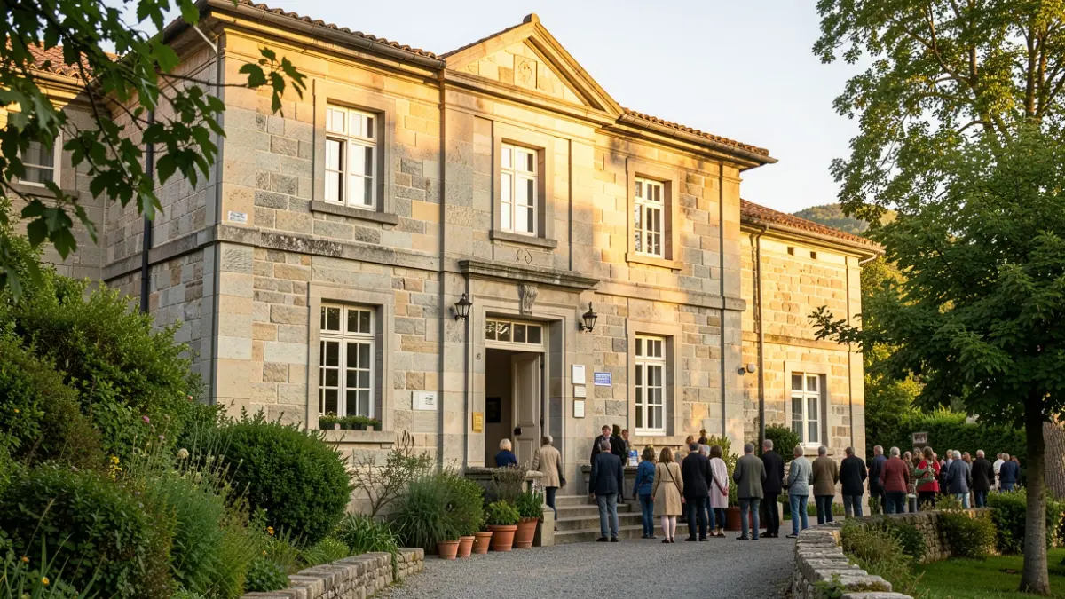 Imagen genérica de un edificio cultural de piedra en Galicia.