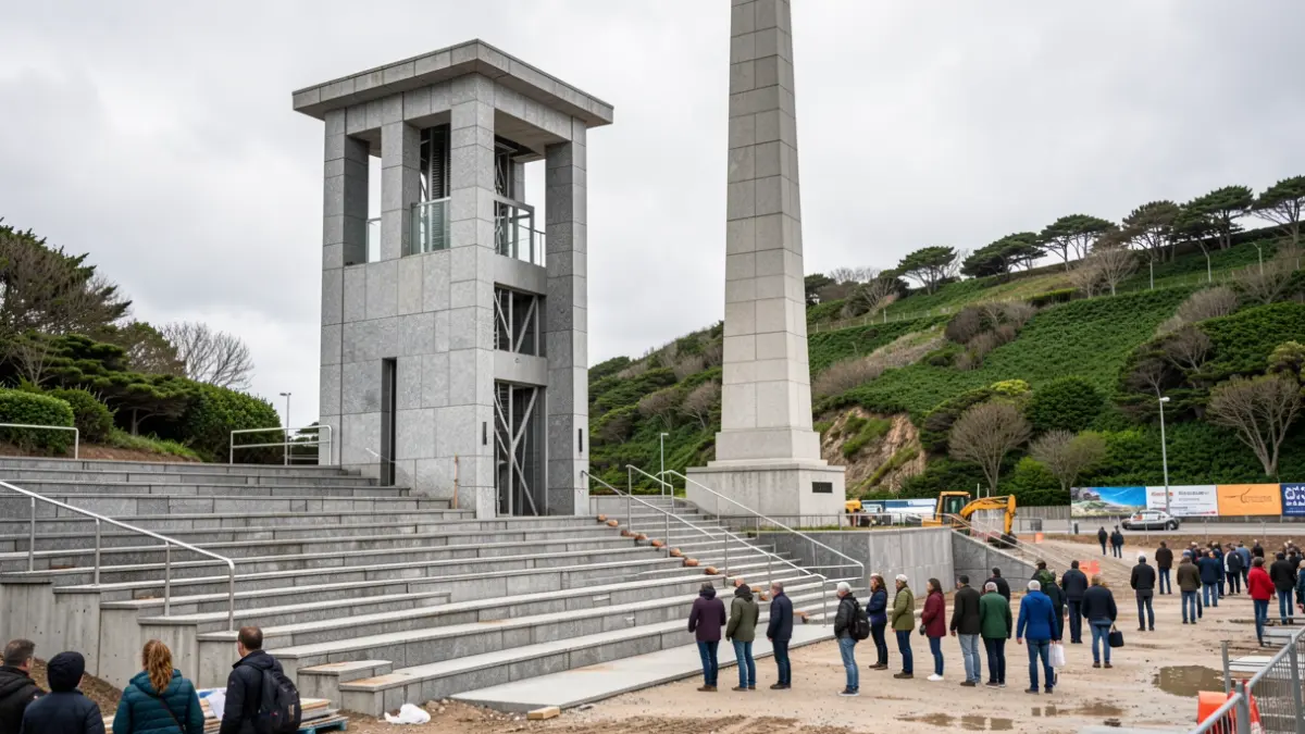 Imagen genérica de obras de urbanización en Galicia.
