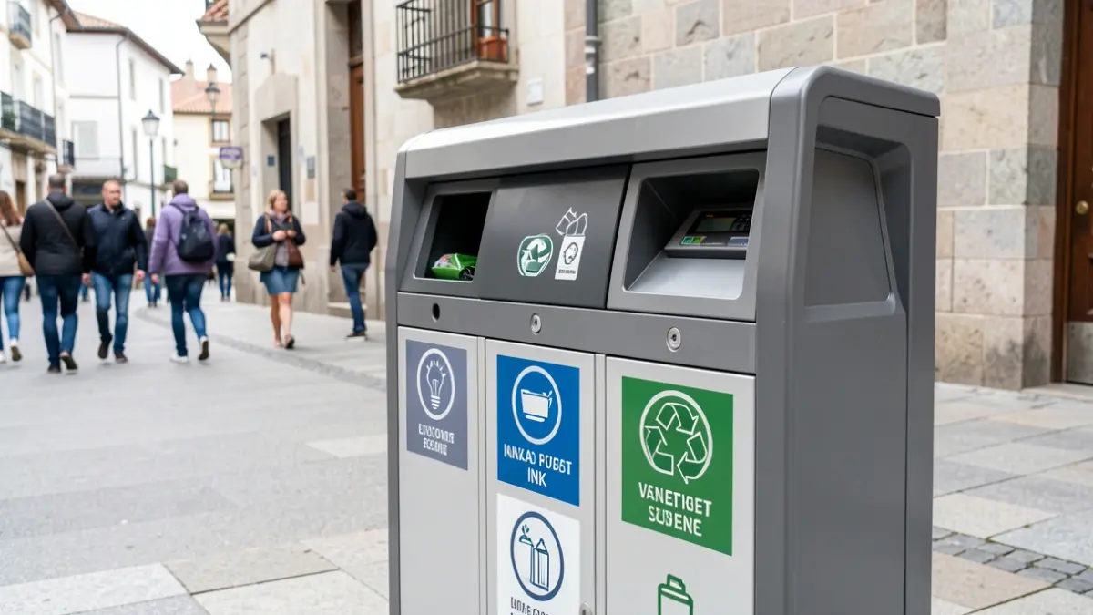 Primeros 14 nuevos puntos limpios de proximidad instalados en A Coruña para facilitar el reciclaje de residuos domésticos.