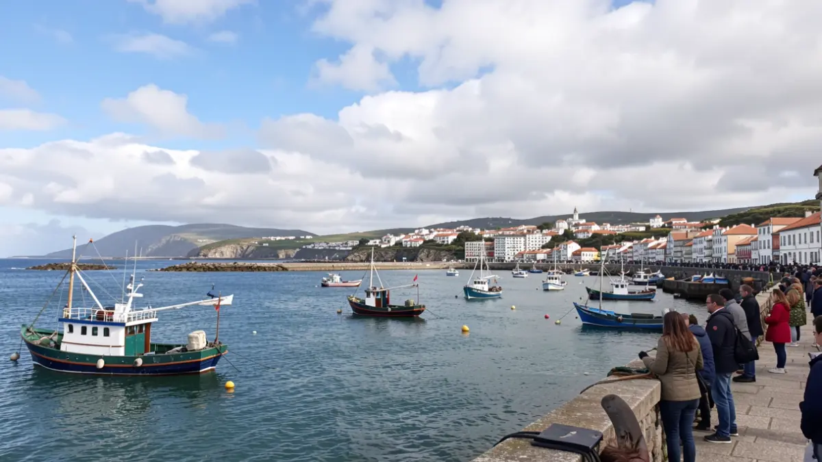 Imagen genérica de la ría de Arousa con embarcaciones tradicionales.