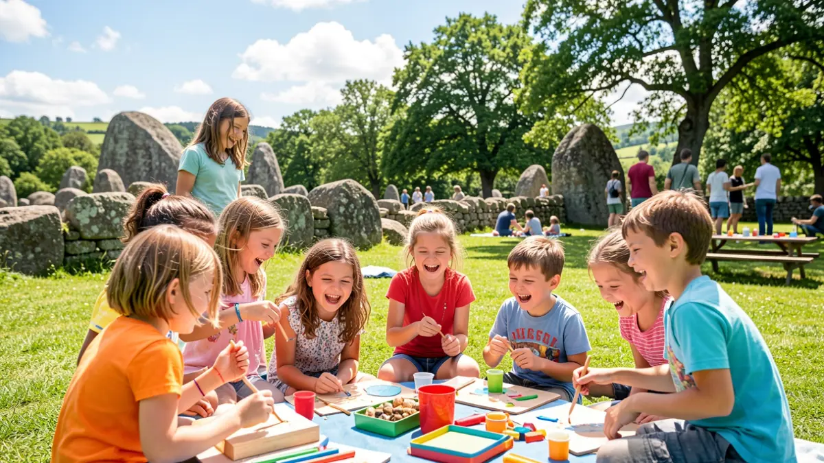 Imagen genérica de niños y niñas disfrutando de actividades al aire libre en un campamento de verano.