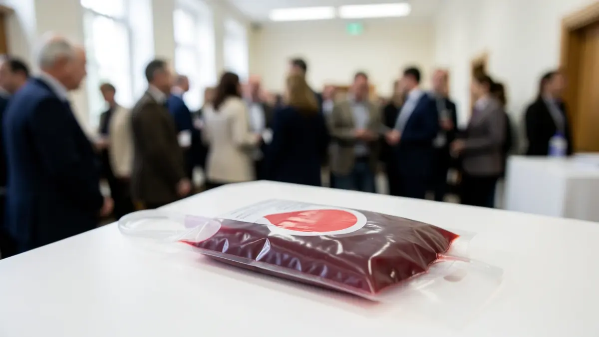 Imaxe xenérica de bolsas de sangue para doazóns.