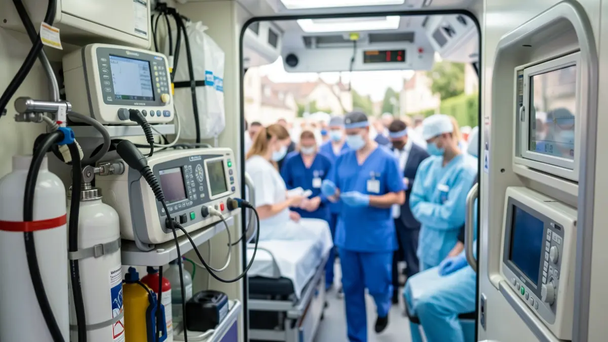 Primeira imaxe dunha ambulancia medicalizada de Barbanza.