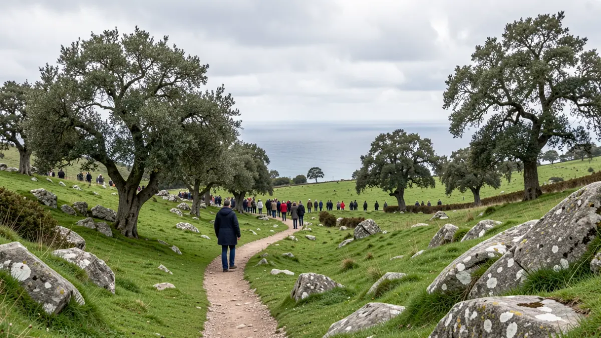 Imaxe xenérica dun sendeiro en Galicia.