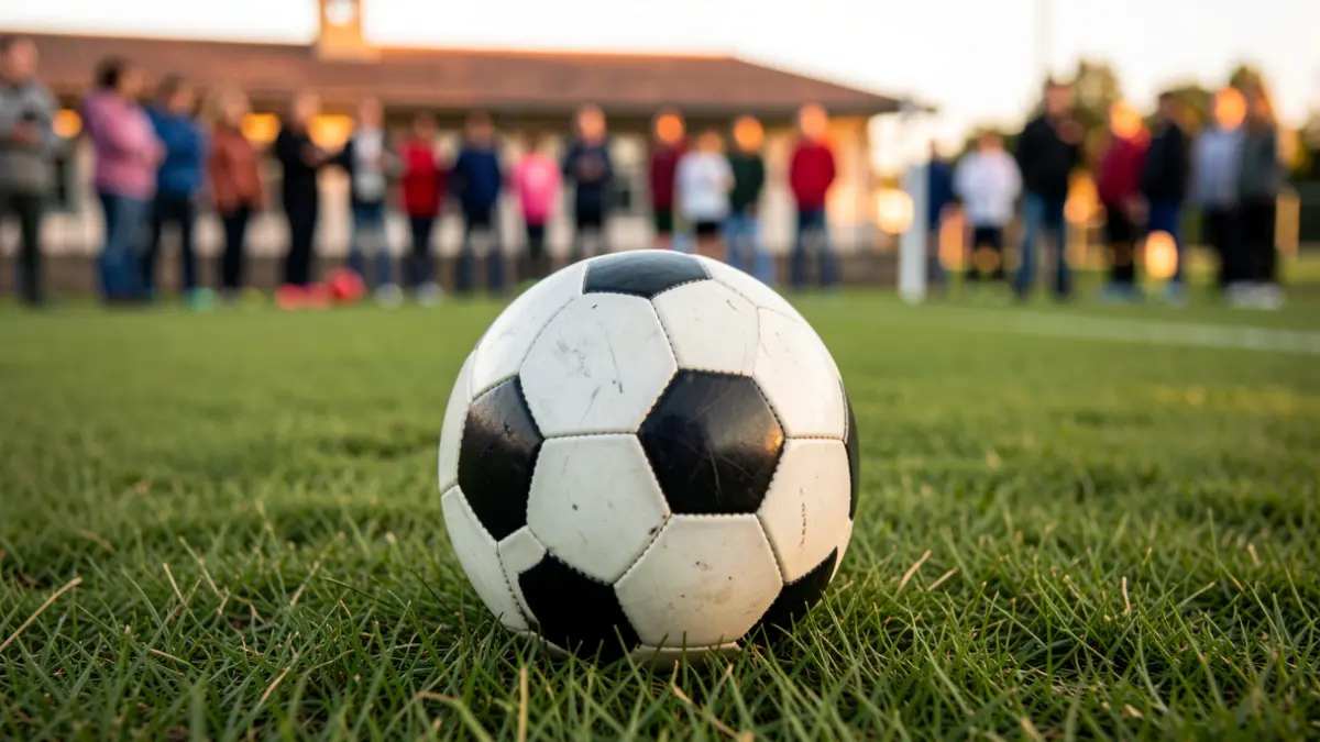 Imagen genérica de un balón de fútbol en un campo de entrenamiento.