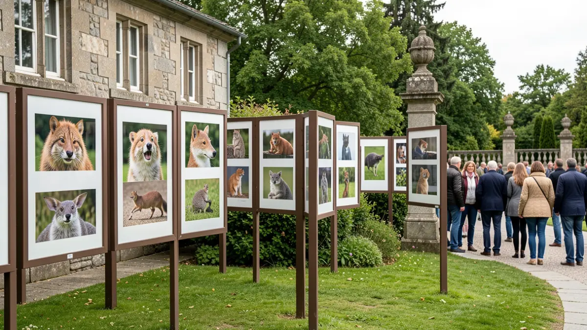 Imagen genérica de fotografías de fauna humorística expuestas en un parque gallego.