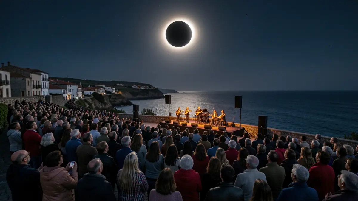 Imagen genérica de concierto al aire libre con público.