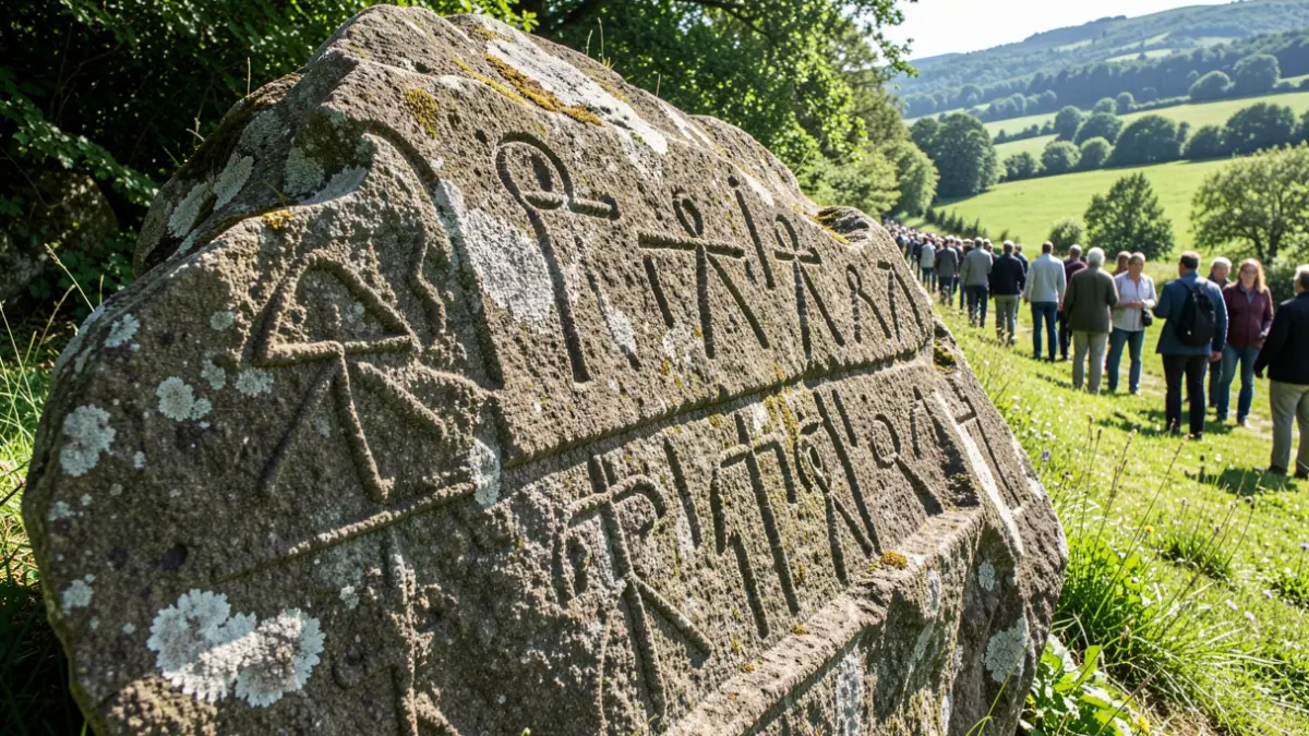 Imaxe xenérica de arte rupestre antiga en Galicia.