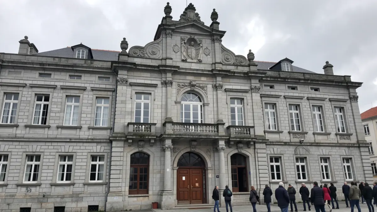 Imagen genérica de la fachada de un edificio militar histórico en Galicia.