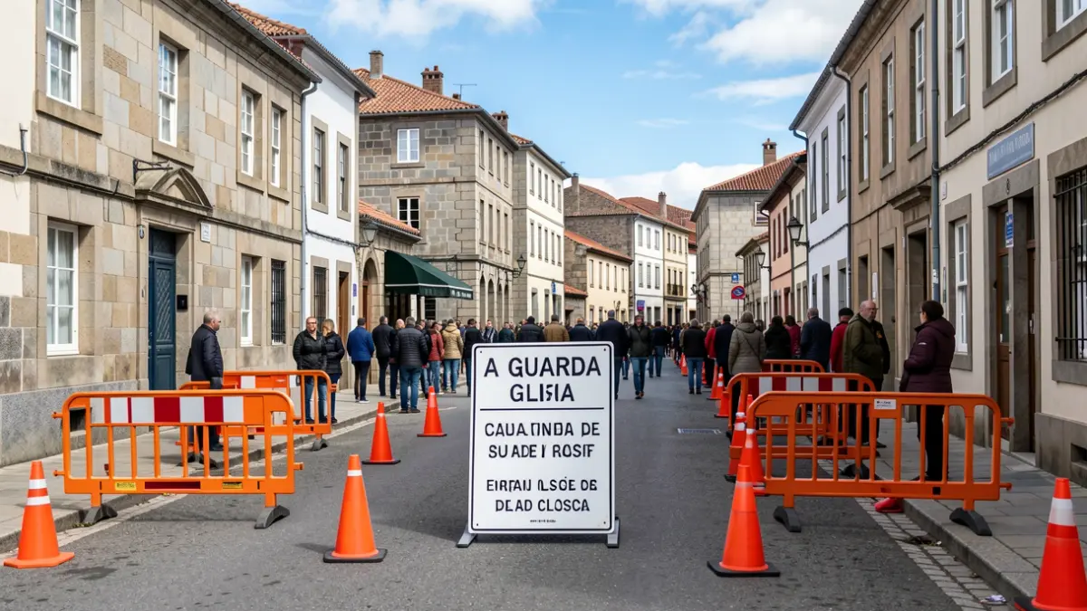 Imagen genérica de calles cortadas por obras o eventos.