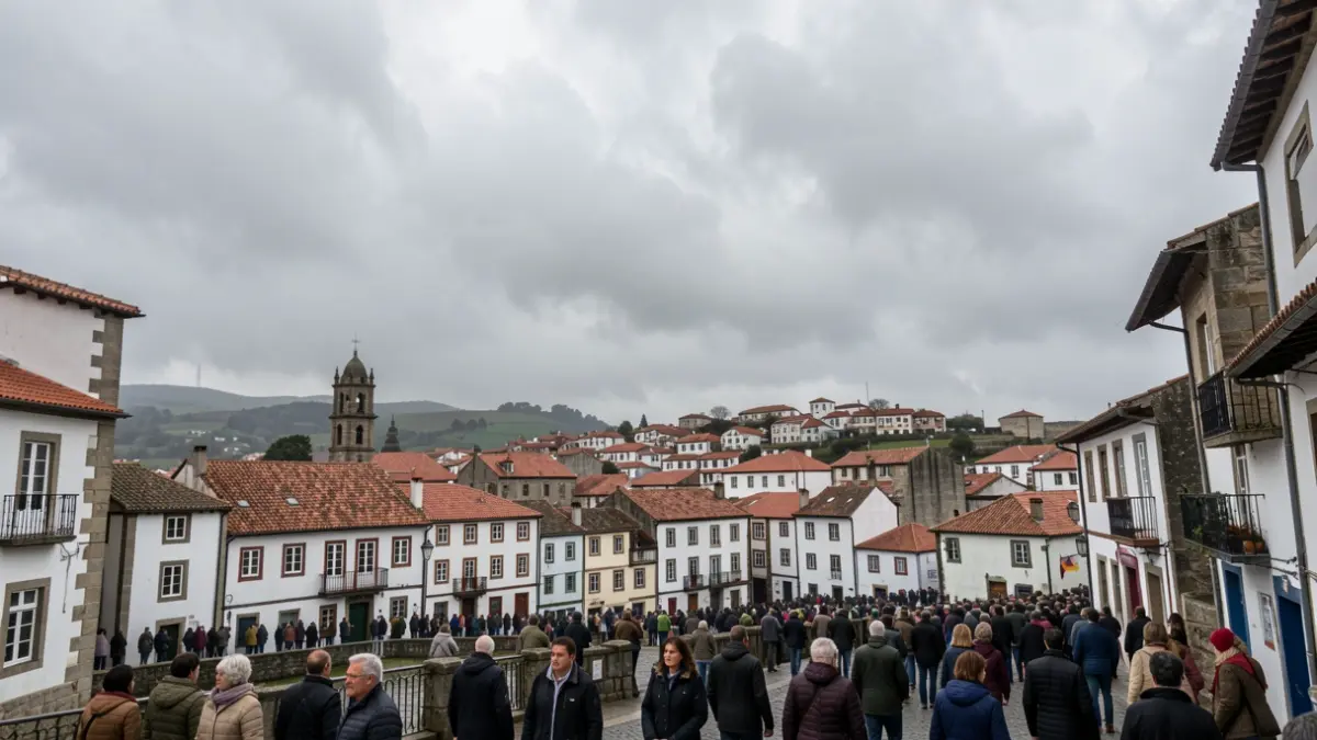 Imagen genérica de cielos nublados sobre Narón con posibilidad de lluvia.