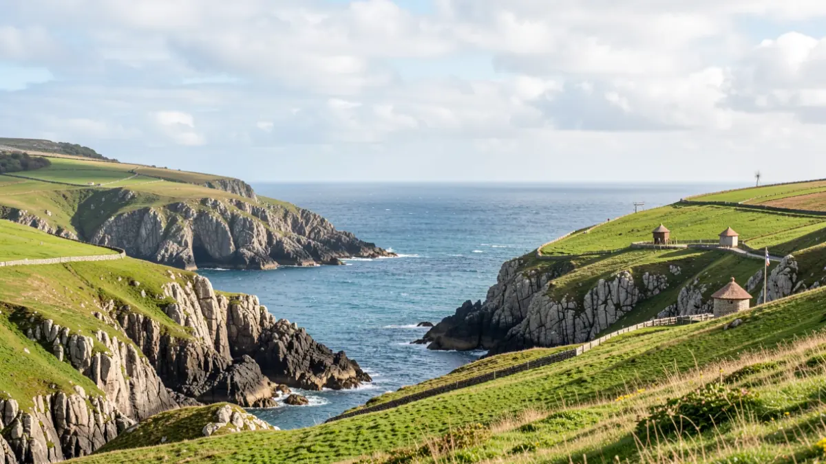Imaxe xenérica da costa das Rías Baixas en Galicia.