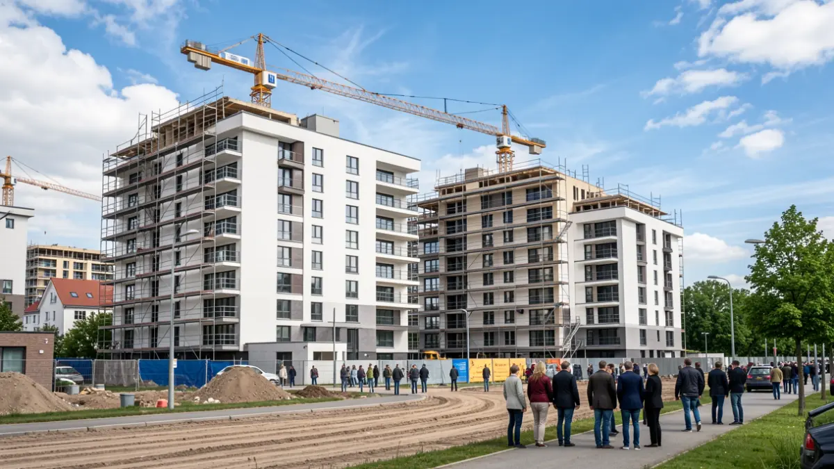 Imagen genérica de edificios de viviendas en construcción.