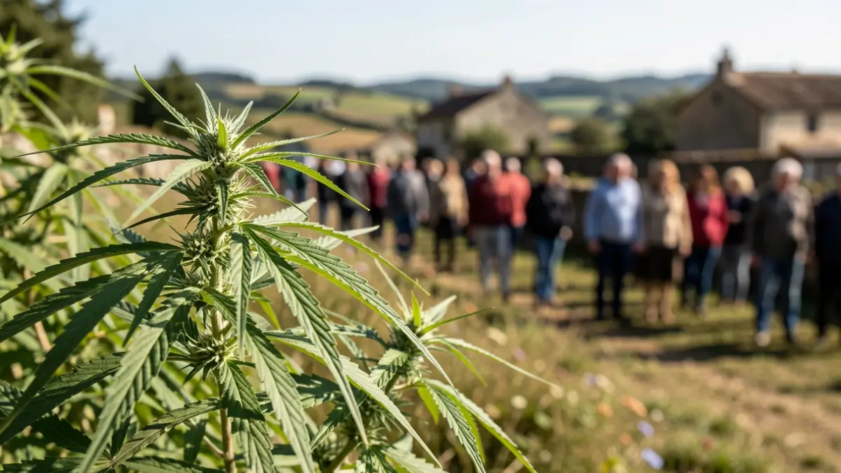 Imaxe dunha plantación de marihuana incautada pola Garda Civil.